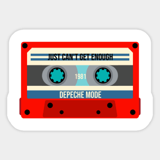 Depeche Mode Classic Cassette Tape Sticker